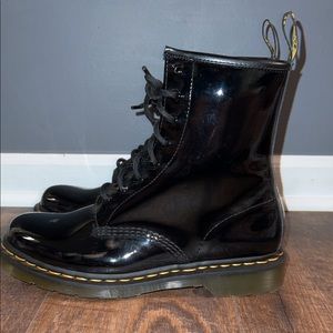 Brand New Dr.Marten Womens patent leather boots.
